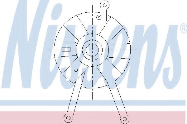NISSENS Fan, A / C condenser Article number: 85463 cheaply
