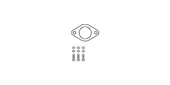 HJS Mounting Kit, catalytic converter Article number: 82 23 4493 cheaply