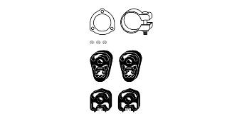 HJS Mounting Kit, soot filter Article number: 82 14 3392 cheaply