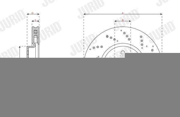 JURID Rivet, drum brake lining Article number: 8102060012 cheaply