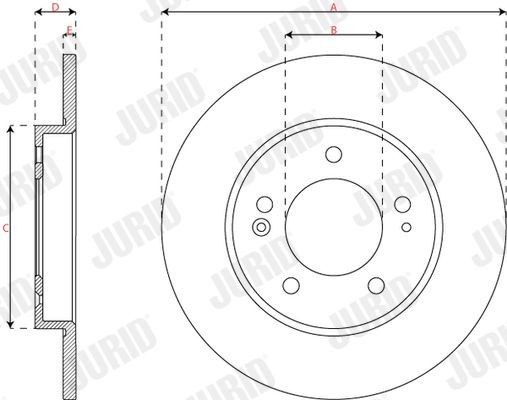 JURID Rivet, drum brake lining Article number: 8103030006 cheaply