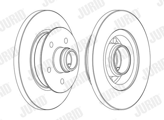 JURID Brake disc Article number: 561437J cheaply