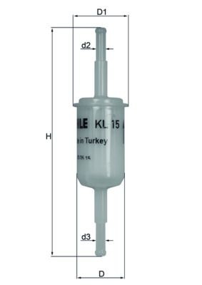KNECHT Kuro filtras prekės numeris: KL 15 OF nebrangu