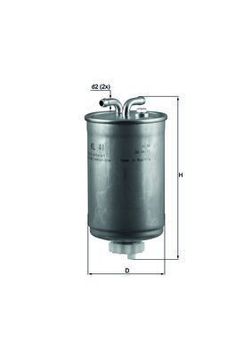 KNECHT Fuel filter Article number: KL 41 cheaply