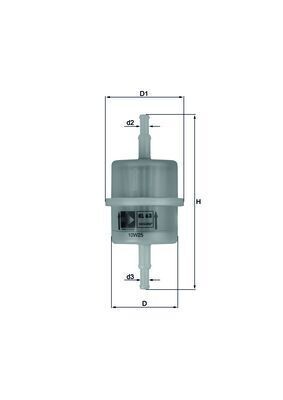 KNECHT Fuel filter Article number: KL 63 OF cheaply