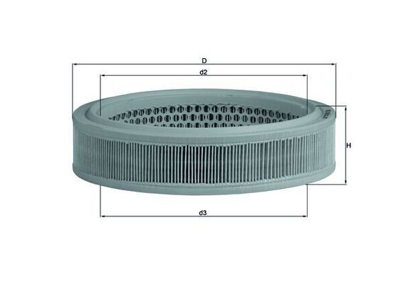 KNECHT Air filter Article number: LX 166 cheaply