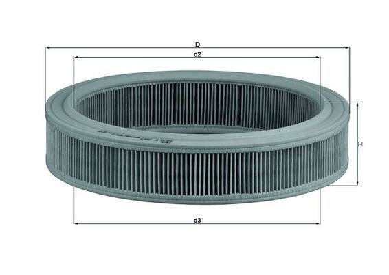 KNECHT Air filter Article number: LX 202 cheaply