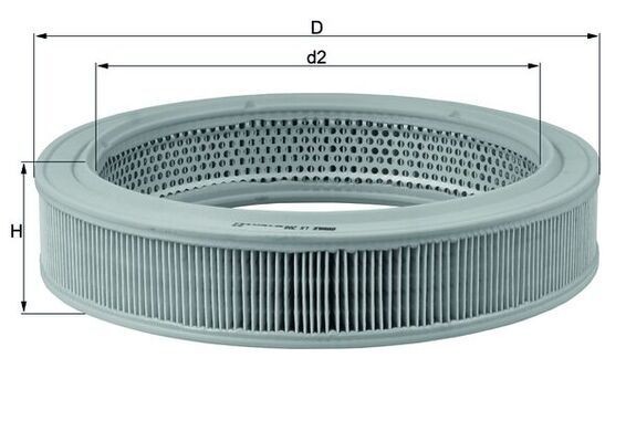 KNECHT Luftfilter Varenummer: LX 208 billige
