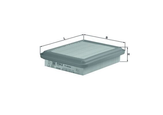 KNECHT Luftfilter Varenummer: LX 591 billige