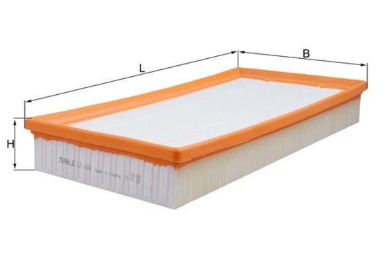 KNECHT Air filter Article number: LX 684 cheaply