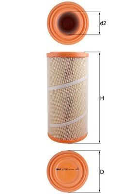 KNECHT Air filter Article number: LX 1142 cheaply