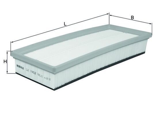 KNECHT Luftfilter Varenummer: LX 1452 billige