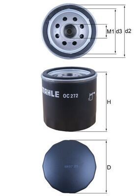 KNECHT Oliefilter Varenummer: OC 272 billige