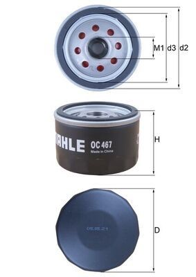 KNECHT Oil filter Article number: OC 467 cheaply