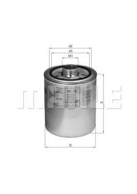 KNECHT Filter, operating hydraulics Article number: HC 20 cheaply
