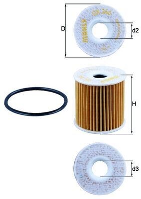 KNECHT Oljni filter številka artikla: OX 346D poceni