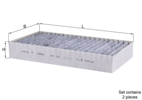 KNECHT Kupefilter artikkelnummer: LAK 295/S billig