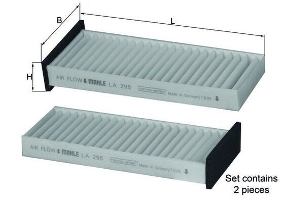 KNECHT Pollen filter Article number: LA 296/S cheaply