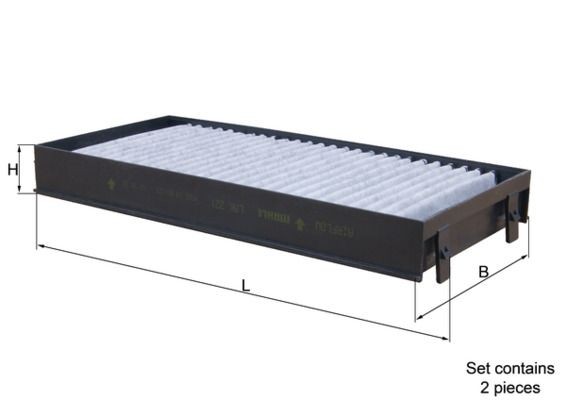 KNECHT Pollen filter Article number: LAK 221/S cheaply