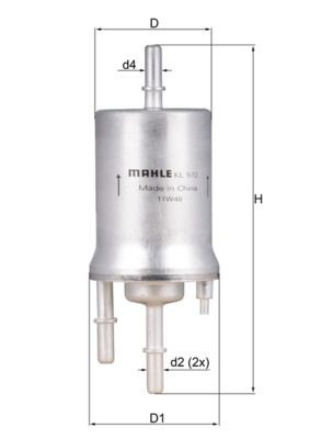 KNECHT Fuel filter Article number: KL 572 cheaply