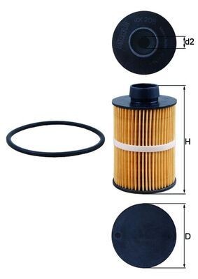 KNECHT Fuel filter Article number: KX 208D cheaply