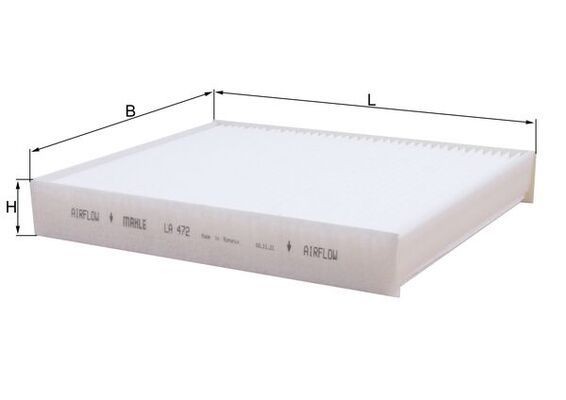 KNECHT Pollen filter Article number: LA 472 cheaply
