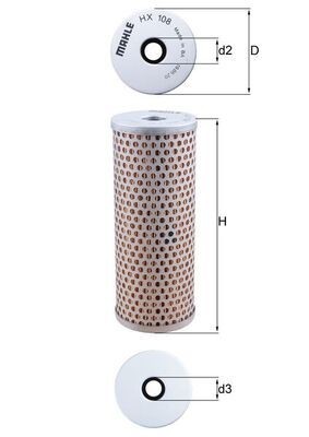 KNECHT Hydraulic Filter, steering system Article number: HX 108 cheaply