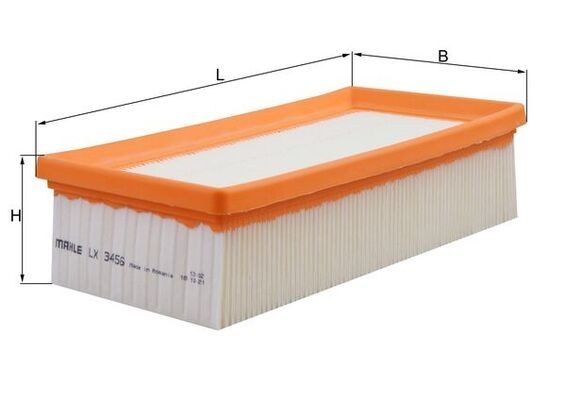 KNECHT Luftfilter Varenummer: LX 3456 billige