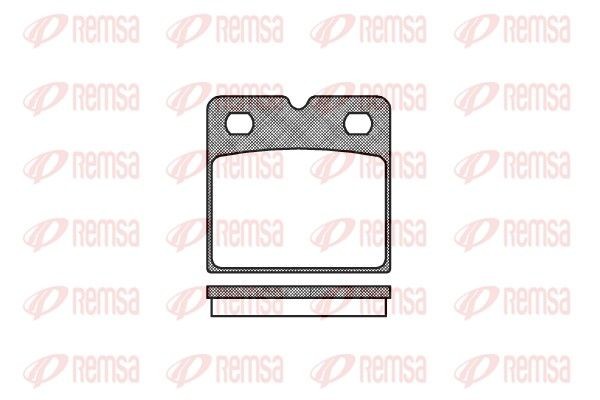 REMSA Brake pad set Article number: 1067.00 cheaply