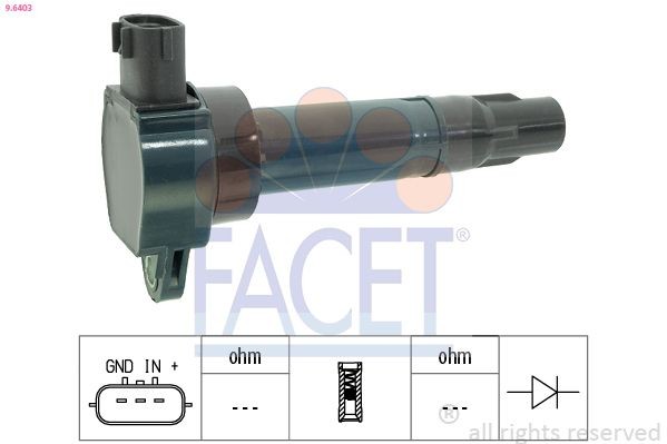 FACET HT.0639 Remondikomplekt, süütejagaja SUPER 5 1.1 45 HP Bensiin 1996