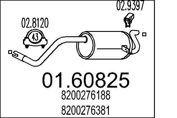 MTS Lõppsummuti Artikli number: 01.60825 soodsalt
