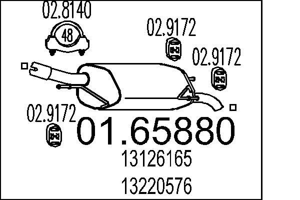 MTS Lõppsummuti Artikli number: 01.65880 soodsalt