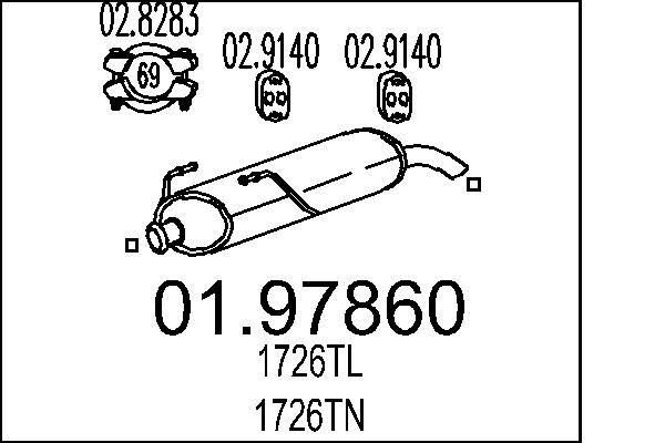 MTS Lõppsummuti Artikli number: 01.97860 soodsalt