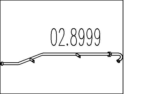 MTS Exhaust clamp Article number: 02.8999 cheaply