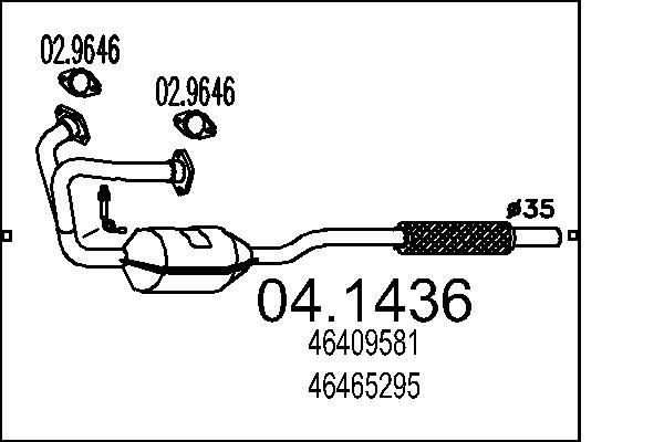 MTS Katalüsaator Artikli number: 04.1436 soodsalt
