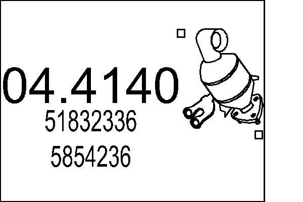 MTS Catalizzatore Numero articolo: 04.4140 poco costoso