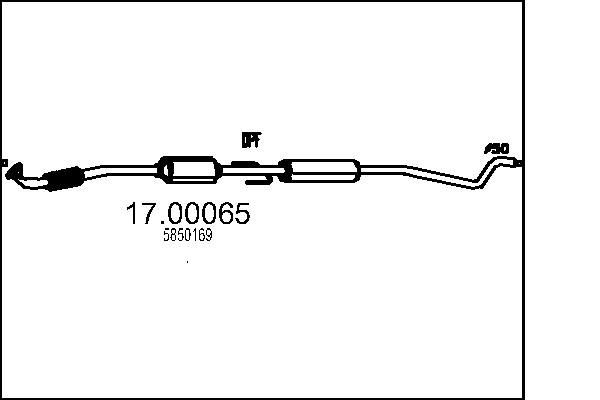 MTS Diesel particulate filter Article number: 17.00065 cheaply