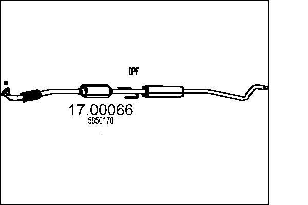 MTS Diesel particulate filter Article number: 17.00066 cheaply