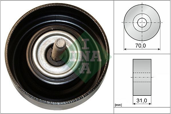 INA Deflection / Guide Pulley, v-ribbed belt Article number: 532 0614 10 cheaply