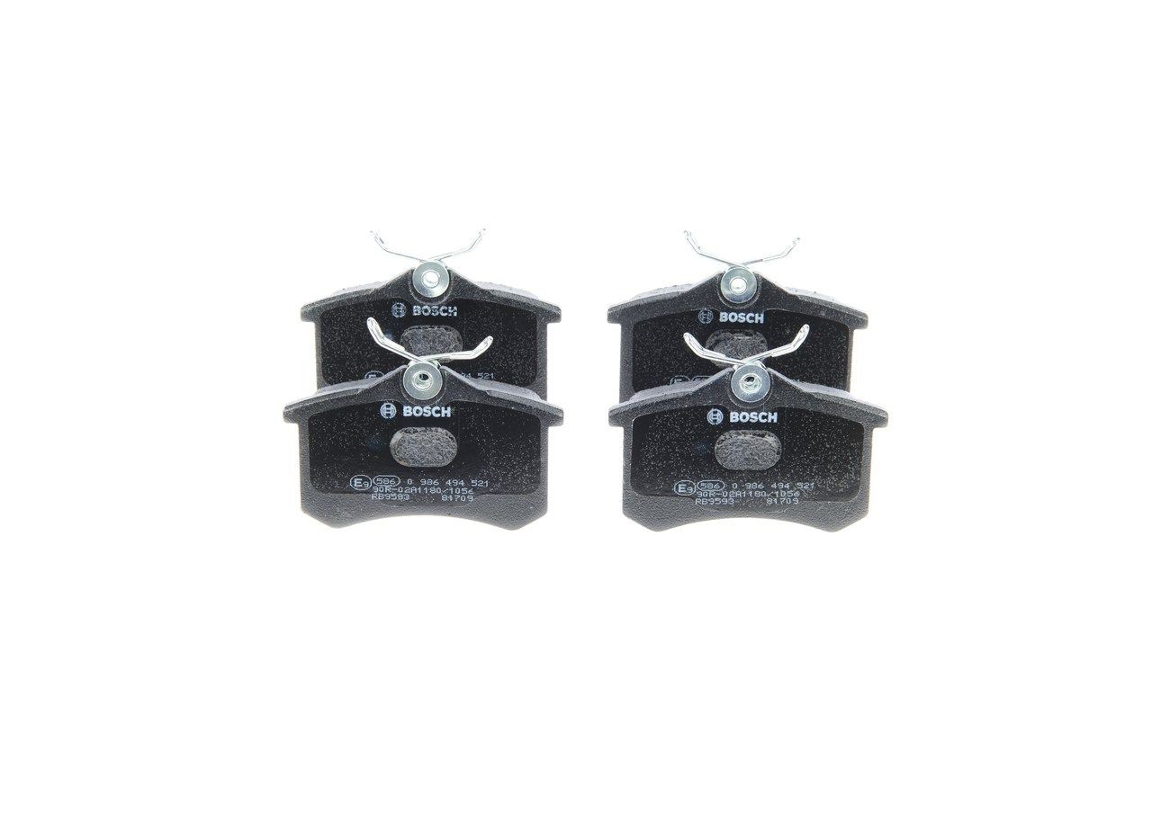 BOSCH Brake pad set Article number: 0 986 494 521 cheaply