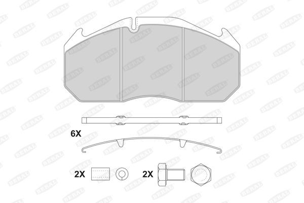 BERAL Brake pad set Article number: 2908328004134224 cheaply