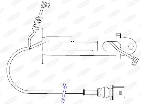 BERAL Brake pad wear sensor Article number: UAI151 cheaply