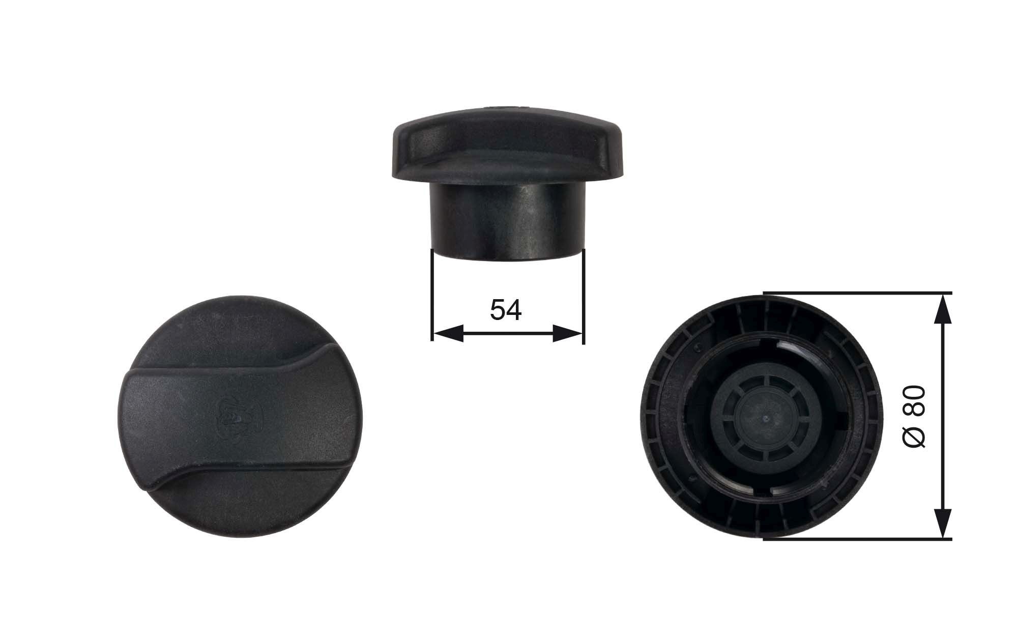 GATES Expansion tank cap Article number: RC224 cheaply