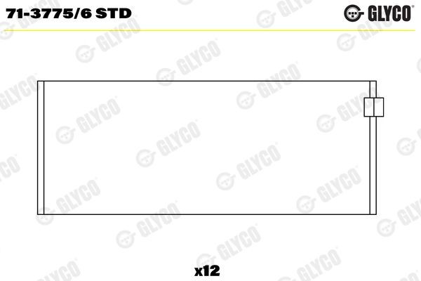 GLYCO Big End Bearings Article number: 71-3775/6 STD cheaply