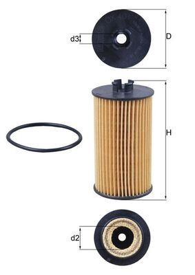 KNECHT Oil filter Article number: OX 401D cheaply