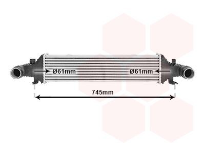VAN WEZEL Intercooler Article number: 30004593 cheaply