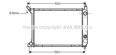 PRASCO Radiaator, mootorijahutus Artikli number: AU2095 soodsalt