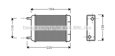 PRASCO Heater matrix Article number: AU6049 cheaply