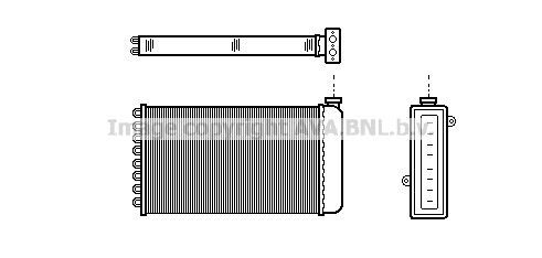 PRASCO Heater matrix Article number: AU6057 cheaply