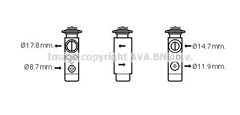PRASCO AC expansion valve Article number: CN1219 cheaply